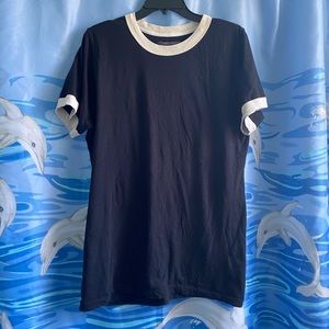 Big Bud Press black and white ringer tee